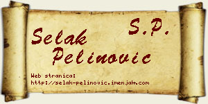 Selak Pelinović vizit kartica